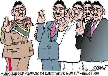 Corky's Editorial cartoon