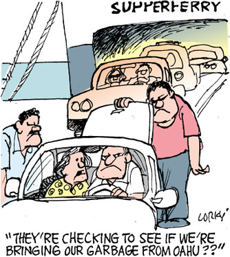 Corky's Hawaii cartoon