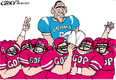 Corky's Editorial cartoon