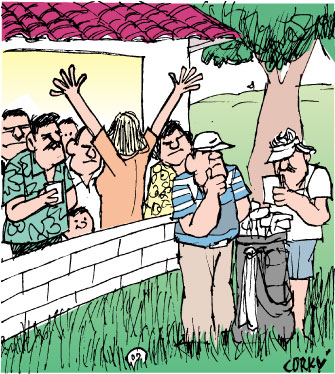 Corky's Hawaii cartoon