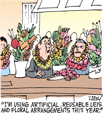 Corky's Hawaii cartoon