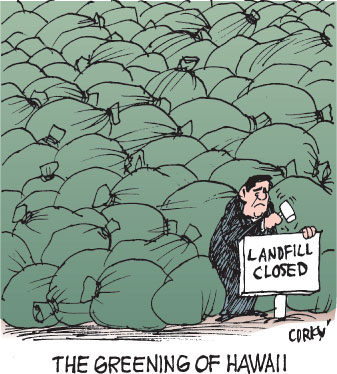 Corky's Hawaii cartoon
