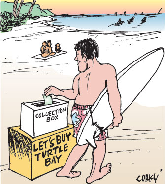 Corky's Hawaii cartoon