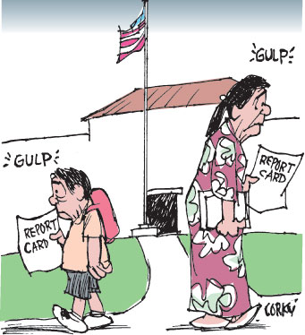 Corky's Hawaii cartoon