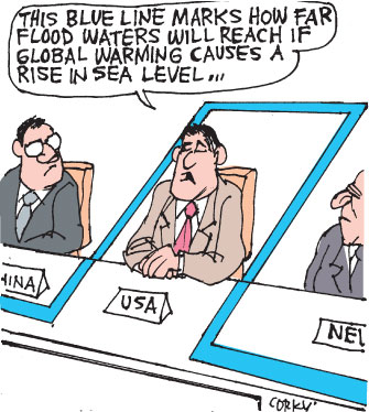Corky's Hawaii cartoon