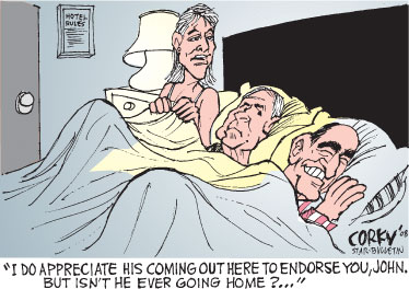Corky's Editorial cartoon
