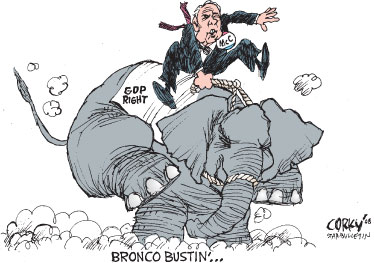 Corky's Editorial cartoon