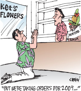 Corky's Hawaii cartoon