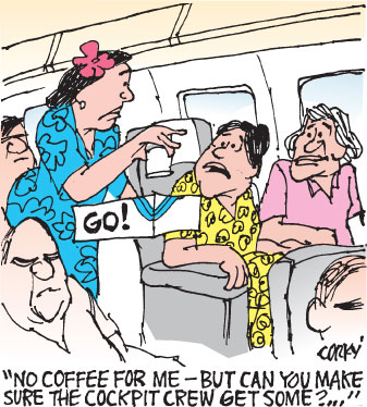Corky's Hawaii cartoon