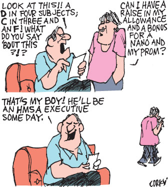 Corky's Hawaii cartoon