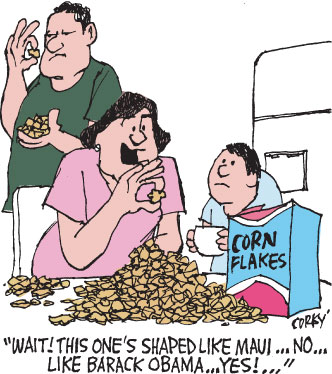 Corky's Hawaii cartoon
