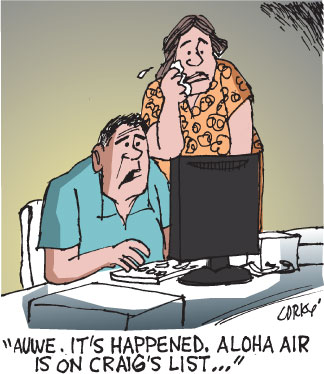 Corky's Hawaii cartoon