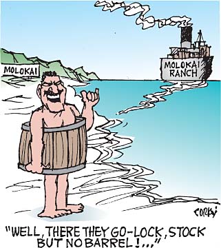 Corky's Hawaii cartoon