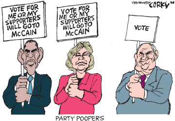 Corky's Editorial cartoon