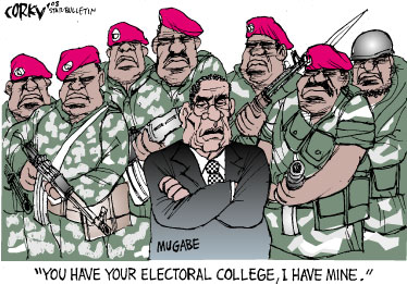 Corky's Editorial cartoon