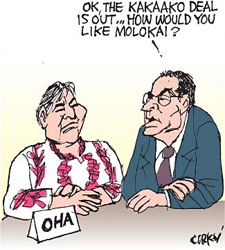 Corky's Hawaii cartoon
