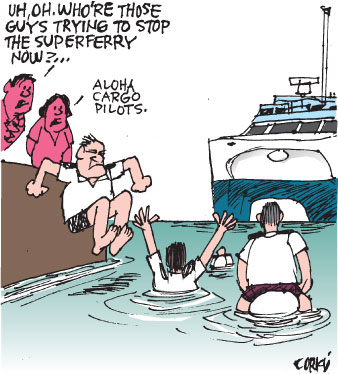 Corky's Hawaii cartoon