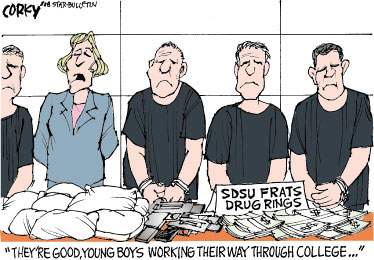 Corky's Editorial cartoon