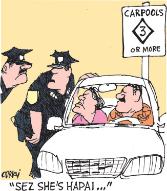 Corky's Hawaii cartoon