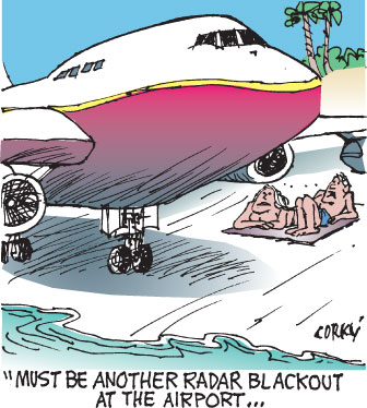 Corky's Hawaii cartoon