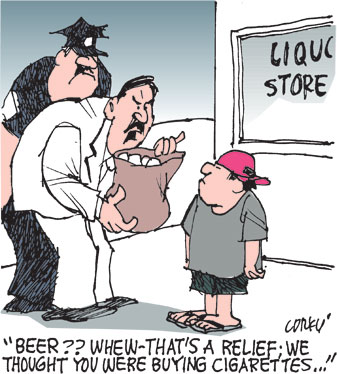 Corky's Hawaii cartoon