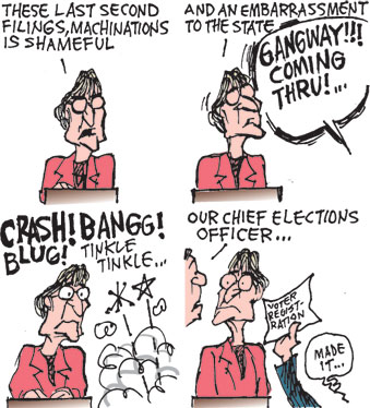 Corky's Hawaii cartoon