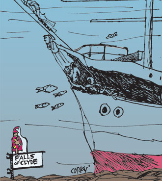 Corky's Hawaii cartoon