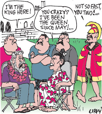Corky's Hawaii cartoon