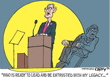 Corky's Editorial cartoon