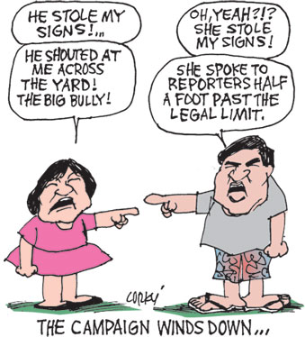 Corky's Hawaii cartoon