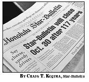 Star-Bulletin closing after 117 years